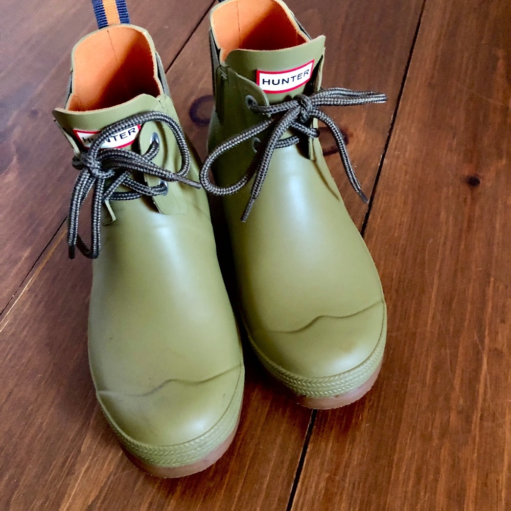 Hunter Lace-Up Short Boots 7